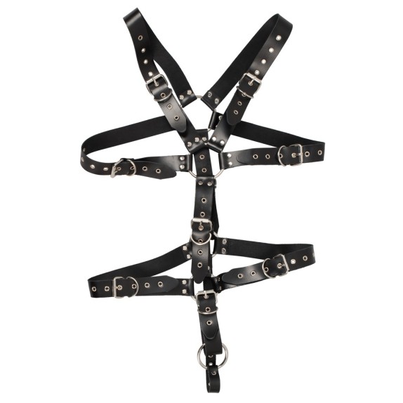 BODY HARNESS PER UOMO IN PELLE CON ANELLO PER PENE SEX TOY