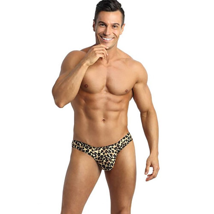 TANGA SEXY LEOPARDATO UOMO ELASTICIZZATO E MORBIDO VARIE...