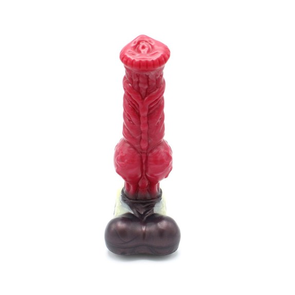 FALLO DILDO DI GRANDI DIMENSIONI CON TESTICOLI E VENTOSA E RILIEVI KIOTOS MONSTAR