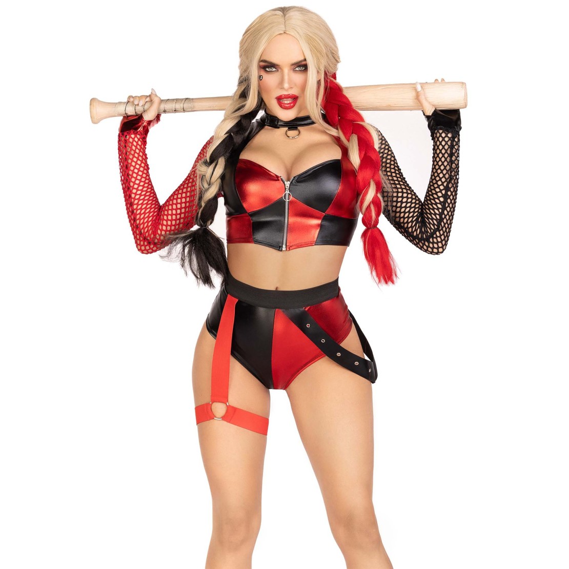 HARLEY QUINN COSTUME TRAVESTIMENTO CORTO...