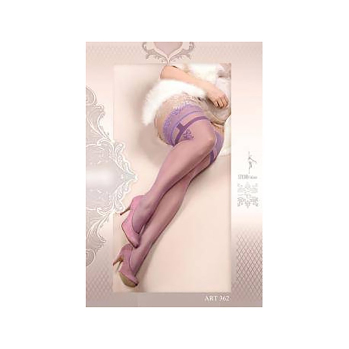 AUTOREGGENTI VELATE SEXY CON FIOCCO TAGLIA GRANDE