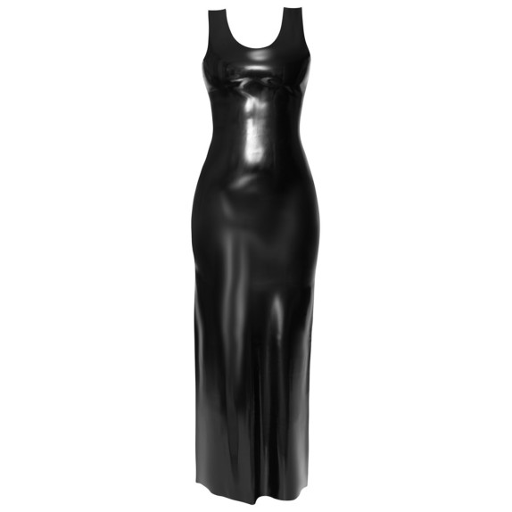 LATEX VESTITO LUNGO SEXY PER DONNA SENZA MANICHE