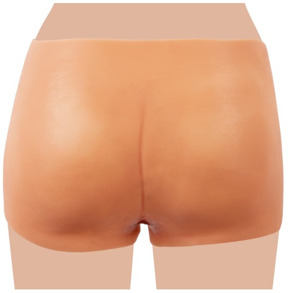 PROTESI INDOSSABILE MUTANDA A VAGINA REALISTICA CON ANO IN SILICONE LIQUIDO