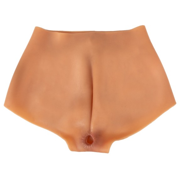 PROTESI INDOSSABILE MUTANDA A VAGINA REALISTICA CON ANO IN SILICONE LIQUIDO