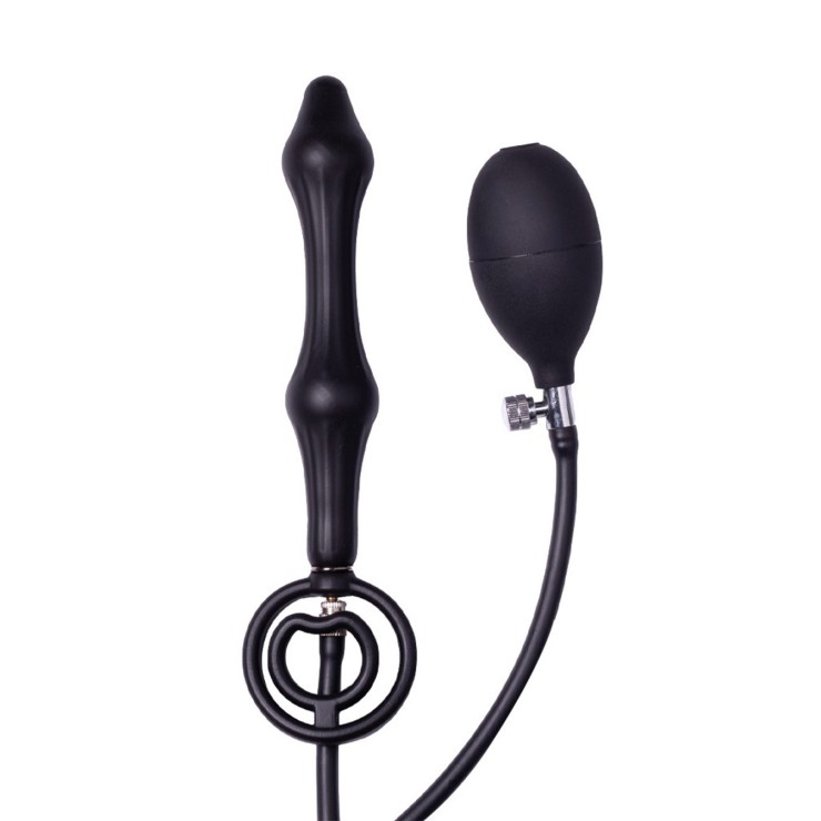 PLUG ANALE GONFIABILE DOPPIO PALLONCINO CON PALLINE E... 2