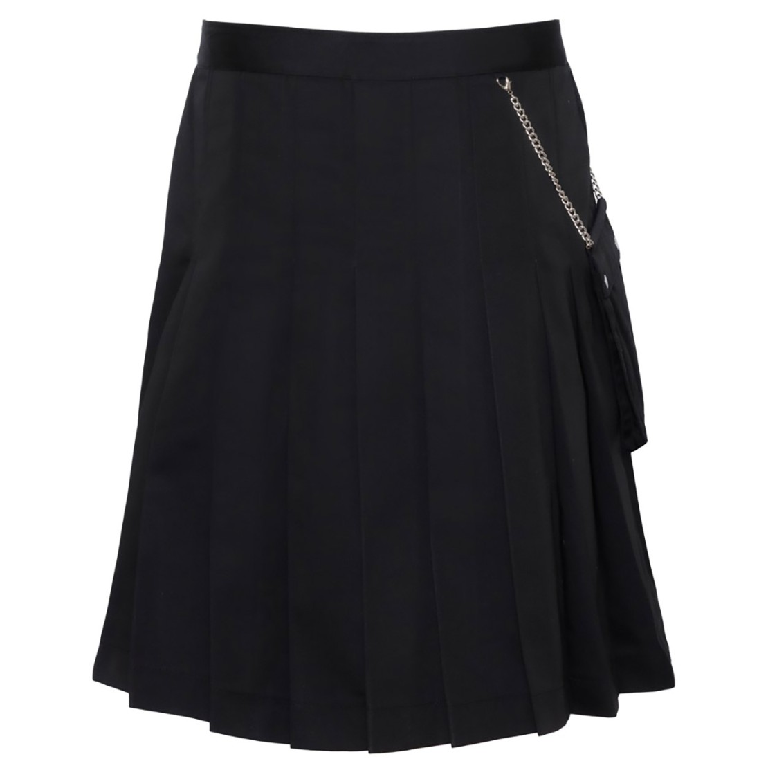 KILT SCOZZESE NERO LUNGO PER UOMO CON TASCA E...