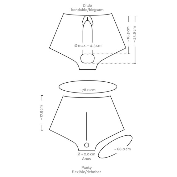 copy of STRAP-ON PROTESI CON FALLO REALISTICO A MUTANDA INDOSSABILE IN SILICONE LIQUIDO