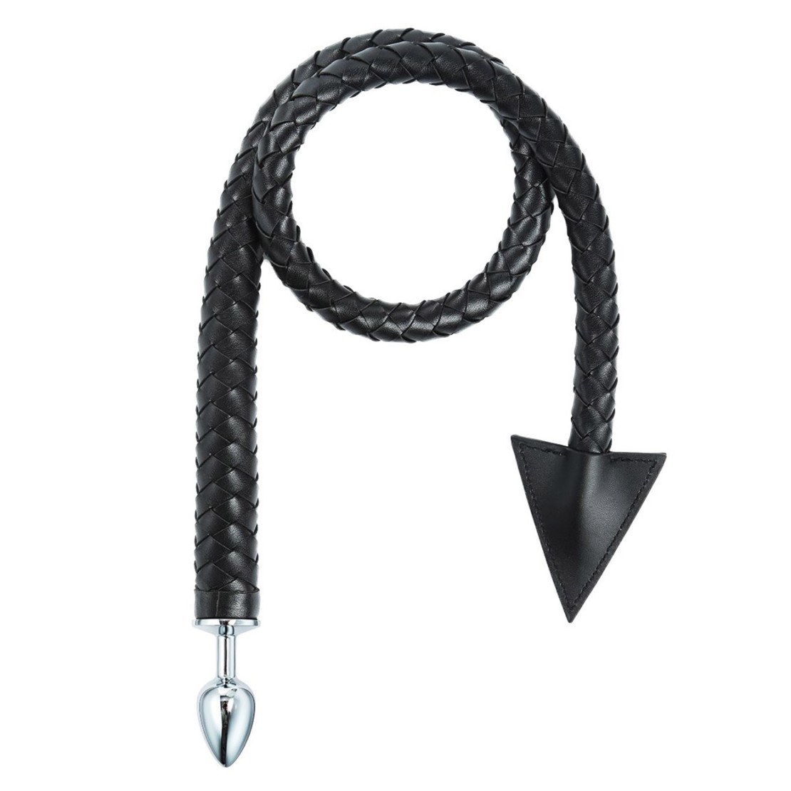 PLUG ANALE CON CODA DEL DIAVOLO IN PELLE...