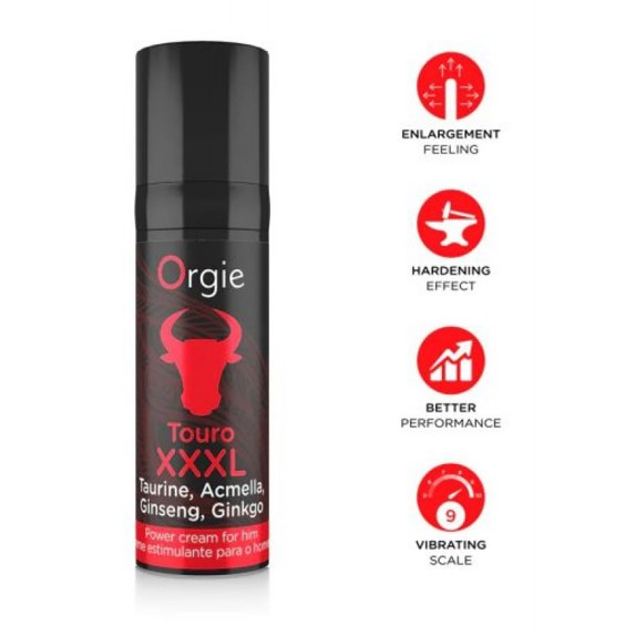 CREMA PER INDURIMENTO E MAGGIOR VOLUME DEL PENE TOURO XXXL