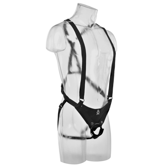 STRAP-ON APERTO PER UOMO SEX TOY 25 CM CON SOSPENSORIO KING COCK