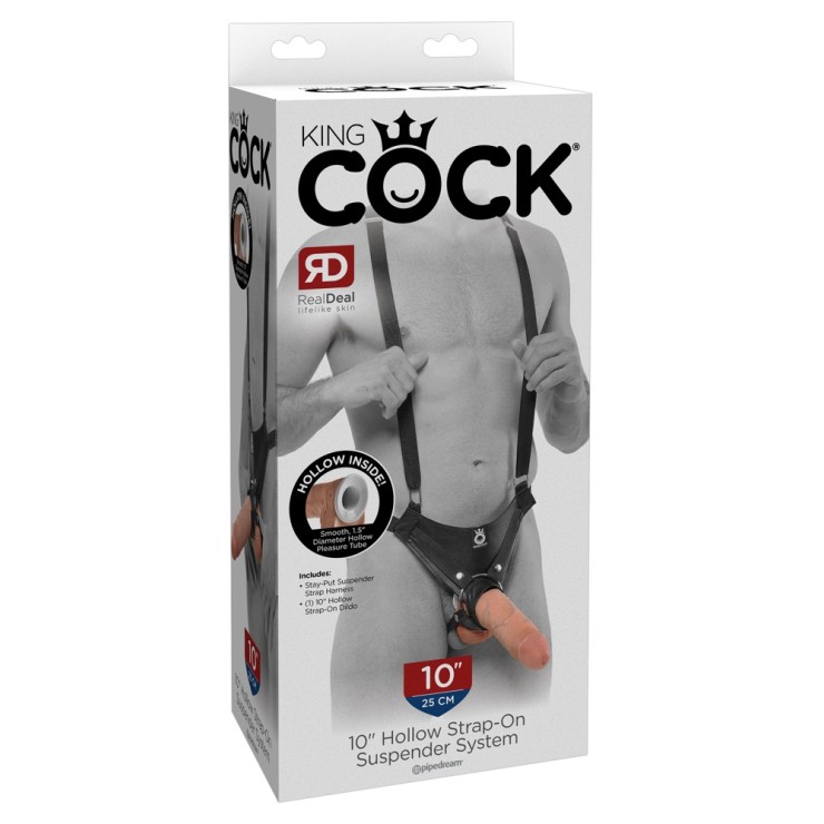 STRAP-ON APERTO PER UOMO SEX TOY 25 CM CON SOSPENSORIO...