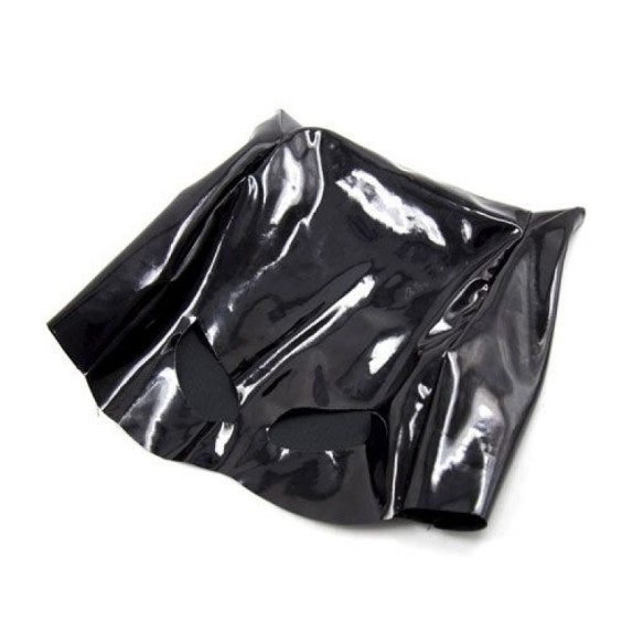 MASCHERA SEXY NERA DA CATWOMAN IN VINILE