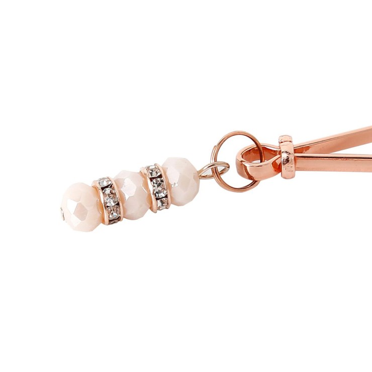 PINZETTE PER CAPEZZOLI SEXY IN ROSE GOLD CON CIONDOLO E... 2