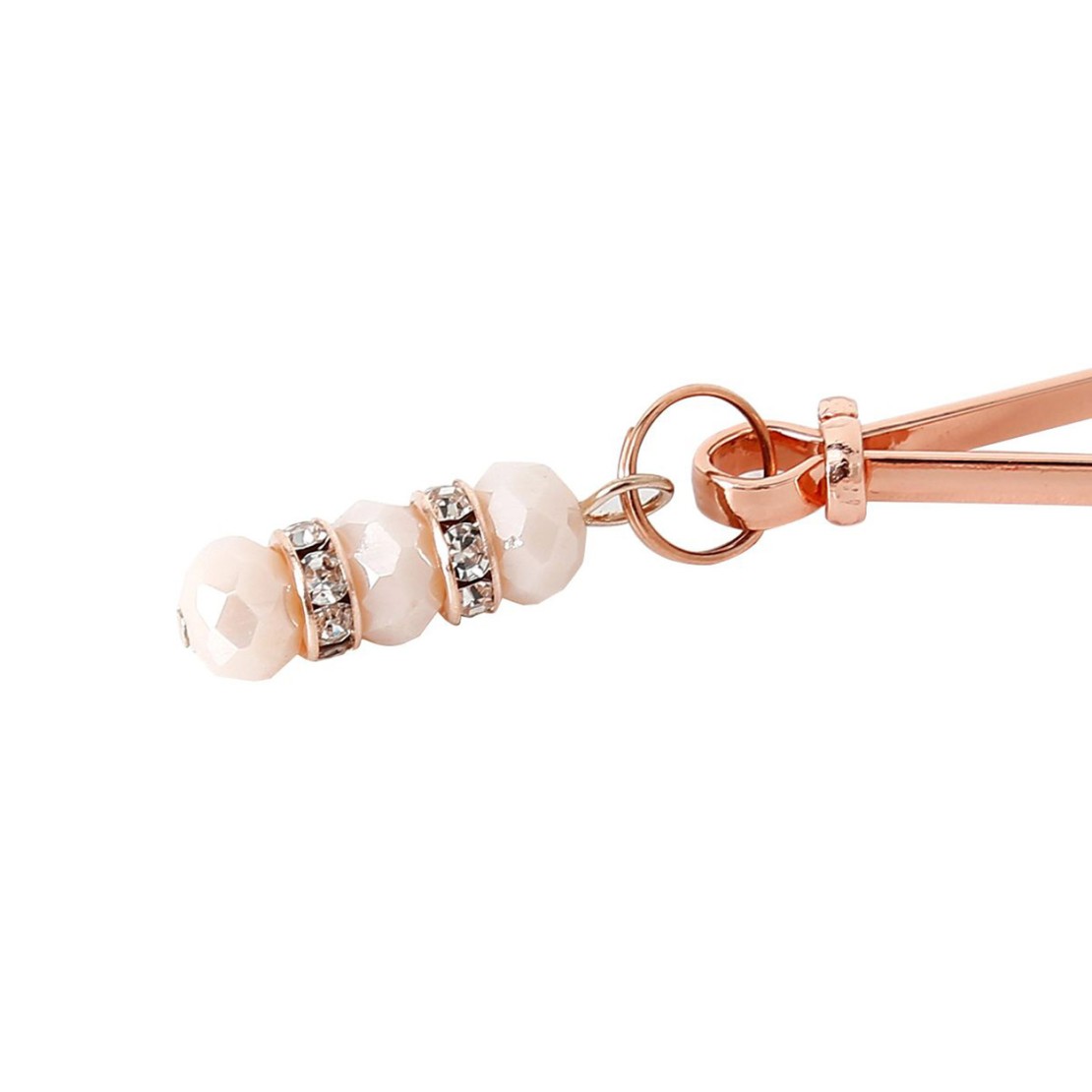 PINZETTE PER CAPEZZOLI SEXY IN ROSE GOLD CON...