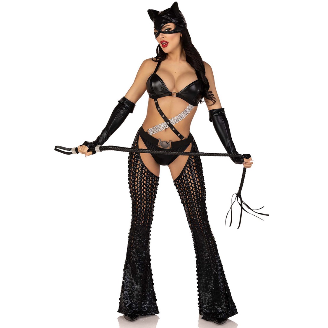 COSTUME TRAVESTIMENTO SEXY DA GATTA DOMINATRICE...