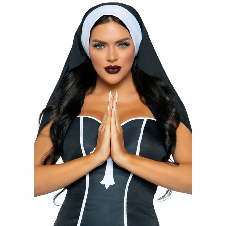 TRAVESTIMENTO COPRICAPO DA SEXY SUORA
