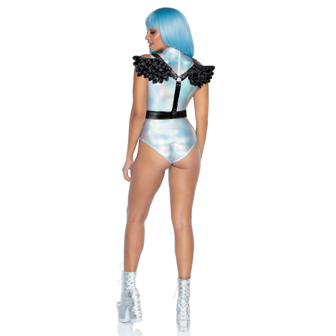 HARNESS SEXY DONNA CON PICCOLE ALI NERE DA...