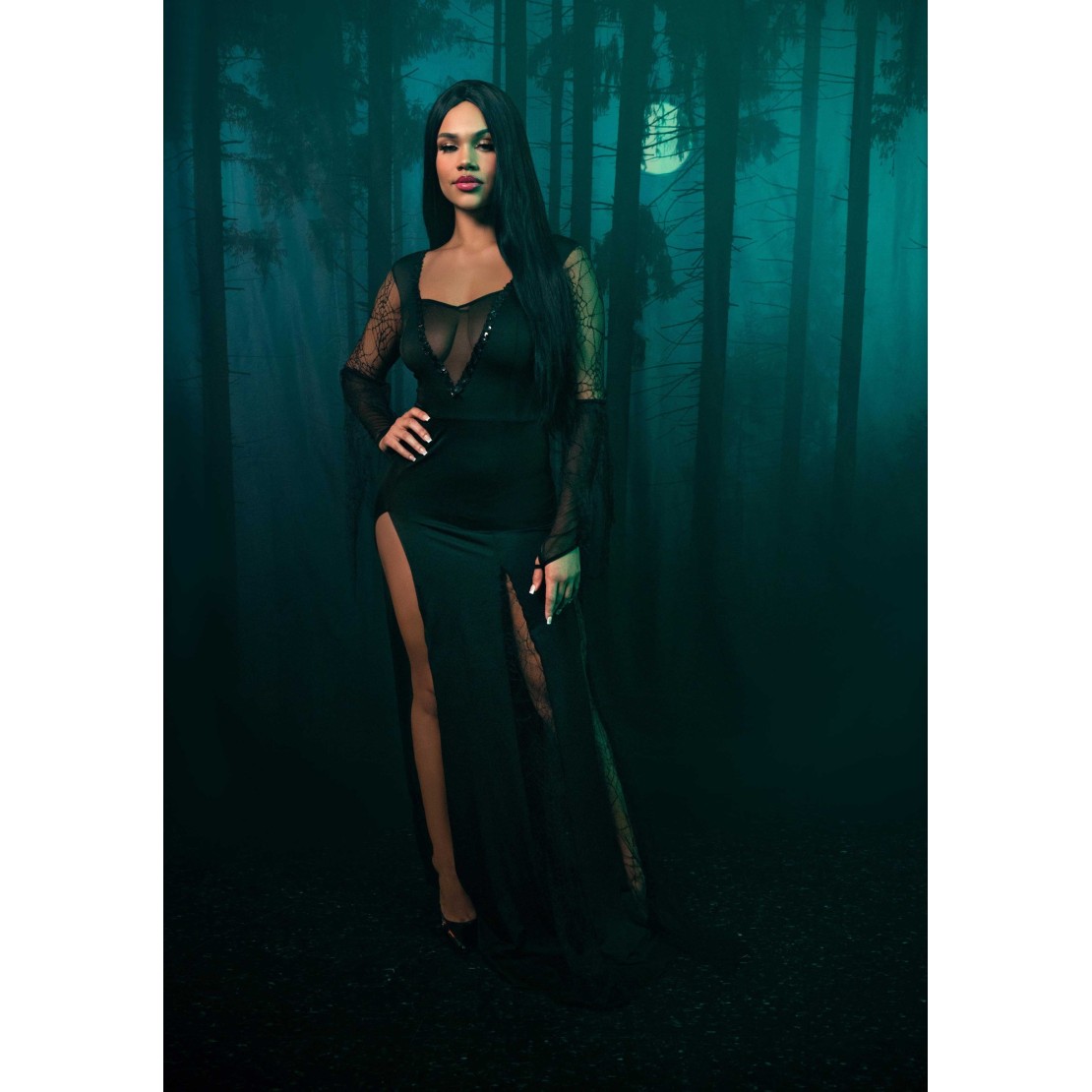 copy of MORTICIA ADDAMS COSTUME HALLOWEEN SEXY...