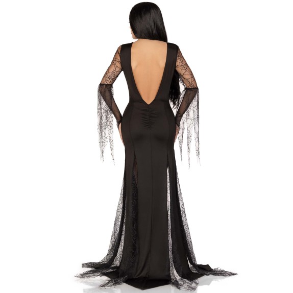 copy of MORTICIA ADDAMS COSTUME HALLOWEEN SEXY TRAVESTIMENTO DONNA LEG AVENUE