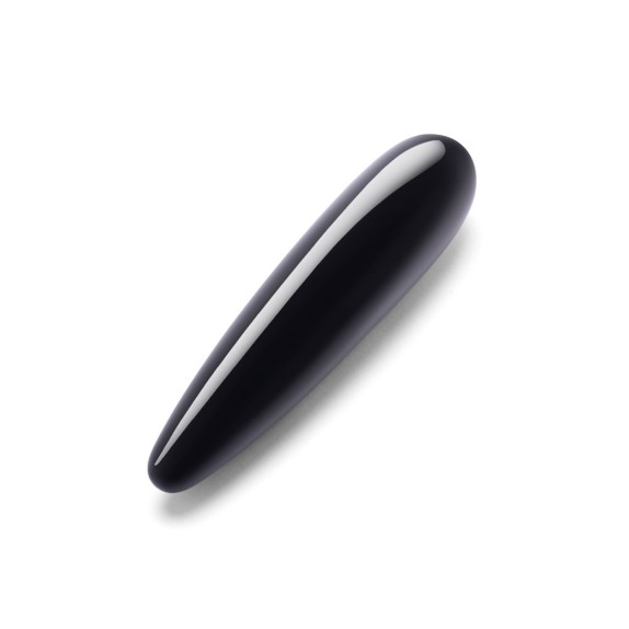 STIMOLATORE WAND IN OSSIDIANA NERO CON ANELLO IN SILICONE LE WAND