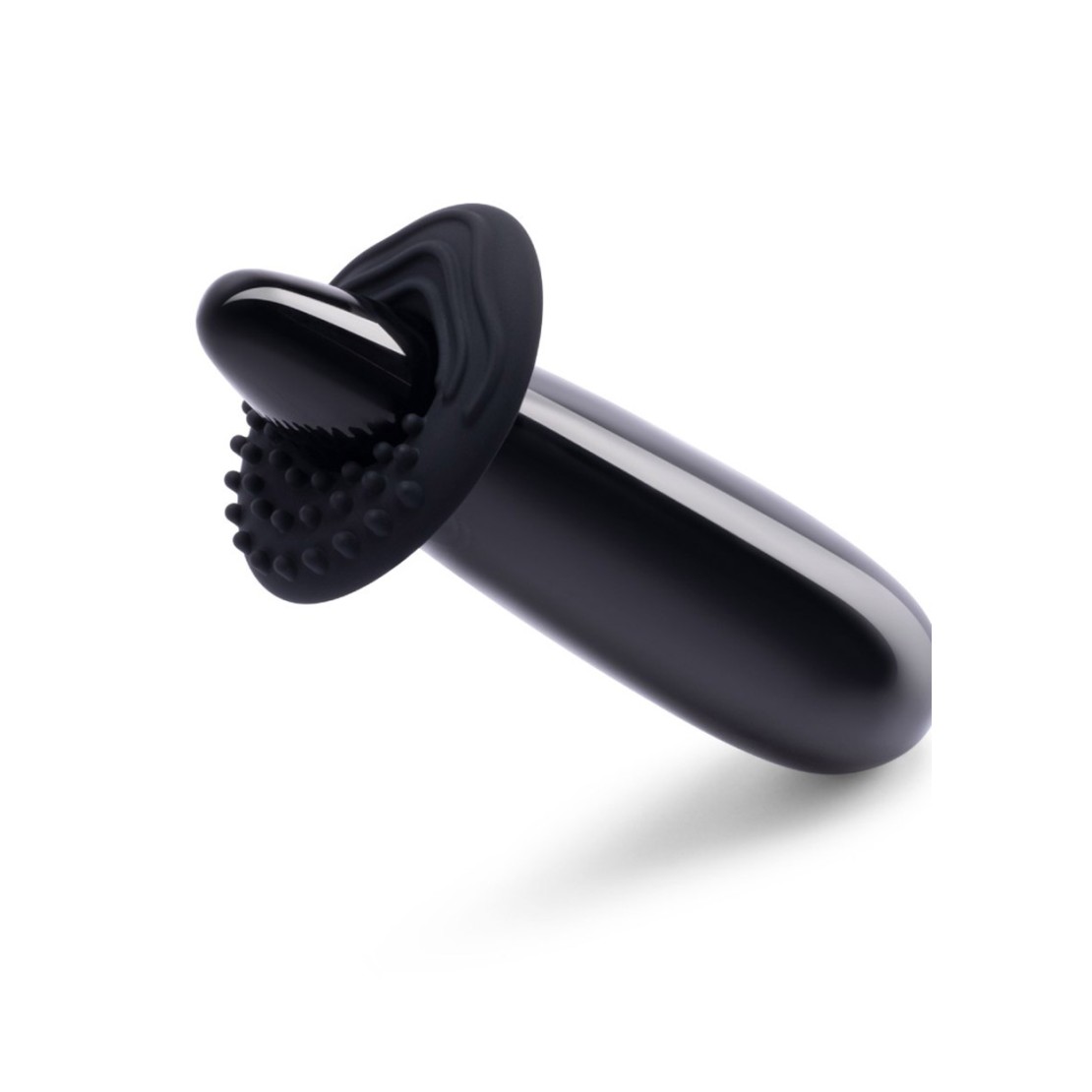 STIMOLATORE WAND IN OSSIDIANA NERO CON ANELLO...