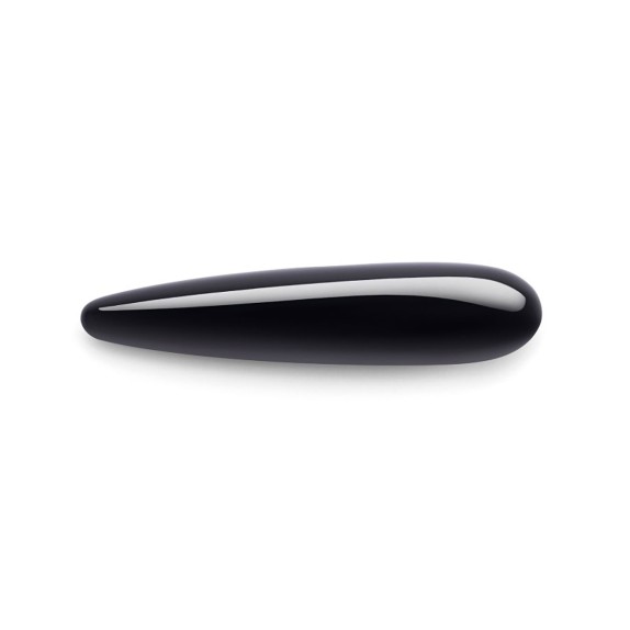 STIMOLATORE WAND IN OSSIDIANA NERO CON ANELLO IN SILICONE LE WAND
