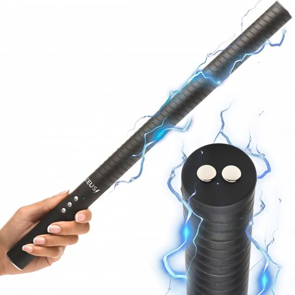 BASTONE PER ELETTROSTIMOLAZIONE SEX TOY RICARICABILE PER GIOCHI BDSM ZEUS