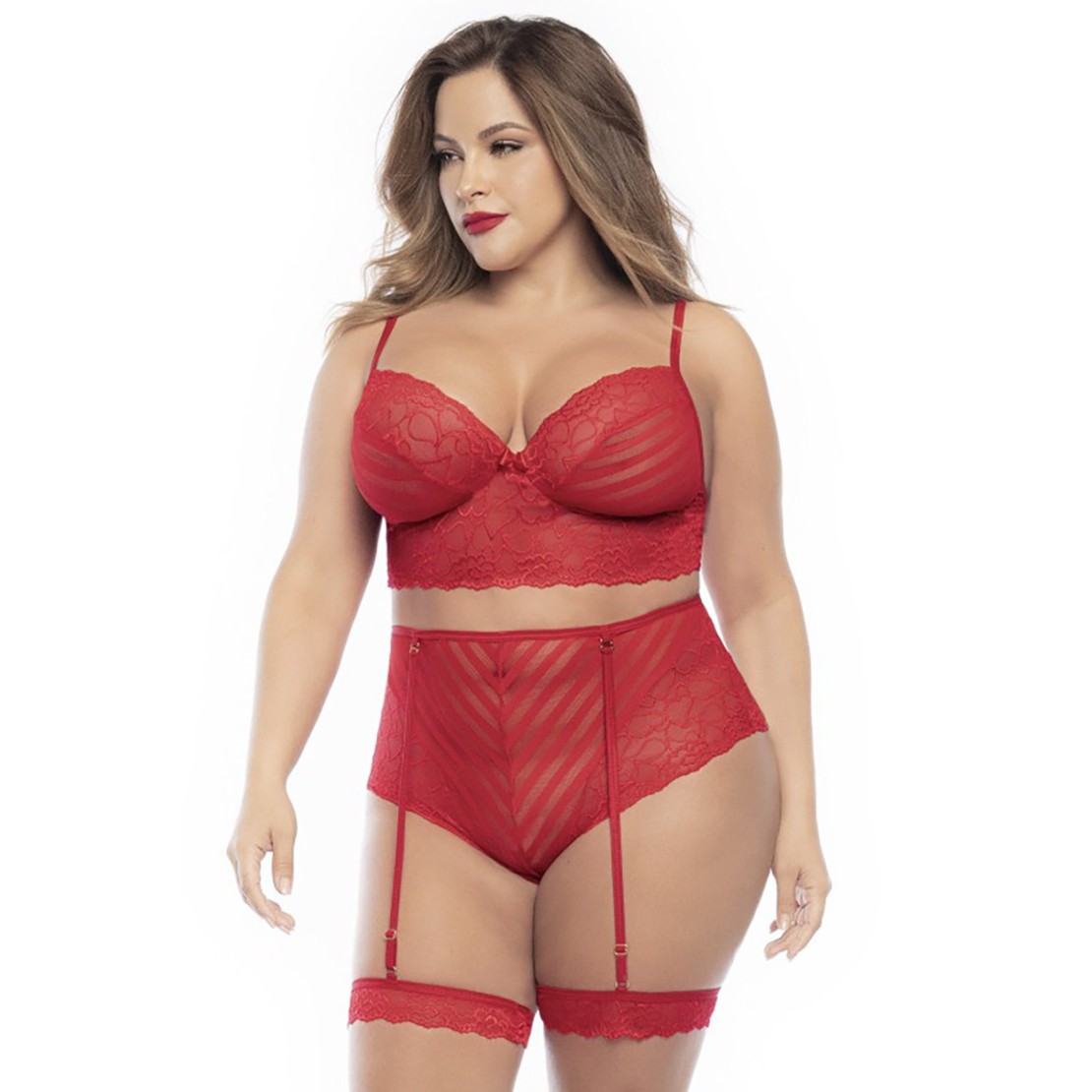 COMPLETO INTIMO PER DONNA ROSSO DIVERSE TAGLIE...