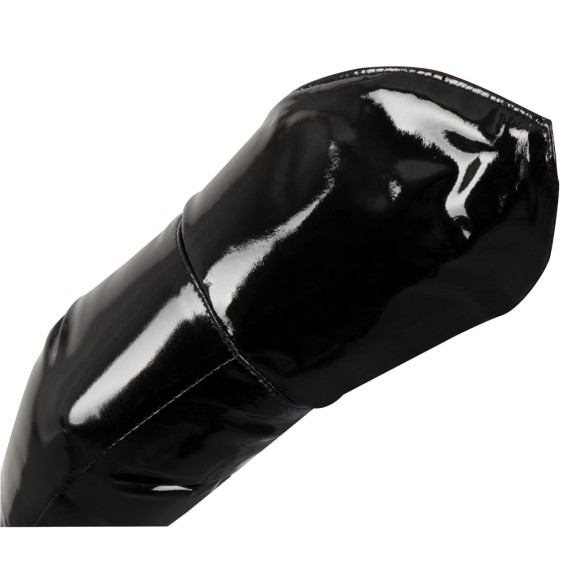 GUANTI LUNGHI LUCIDI SEXY IN PVC NERI