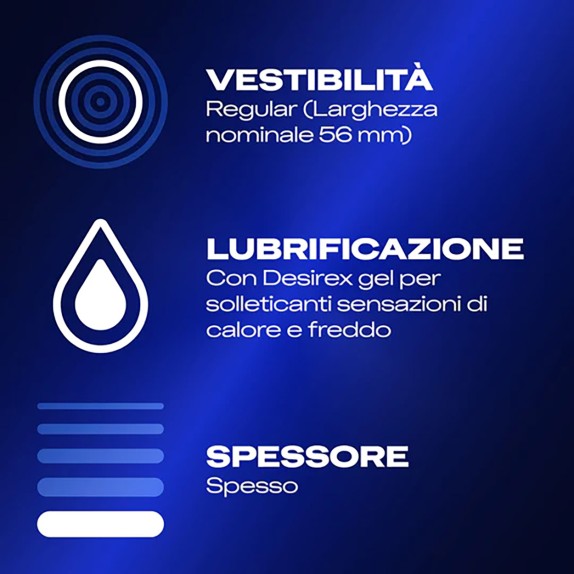 PROFILATTICI DUREX INTENSE CON RILIEVI E LUBRIFICAZIONE CONFEZIONE 6 PEZZI