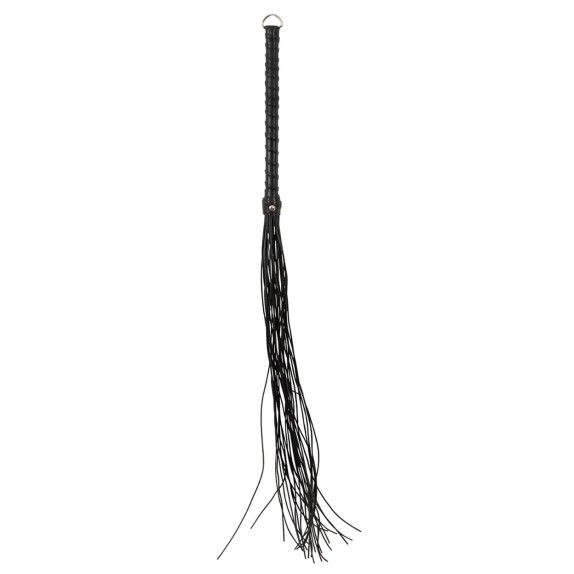 FRUSTA FLOGGER IN PELLE 70 CM TANTE FRANGE CON MANICO RIGIDO ZADO