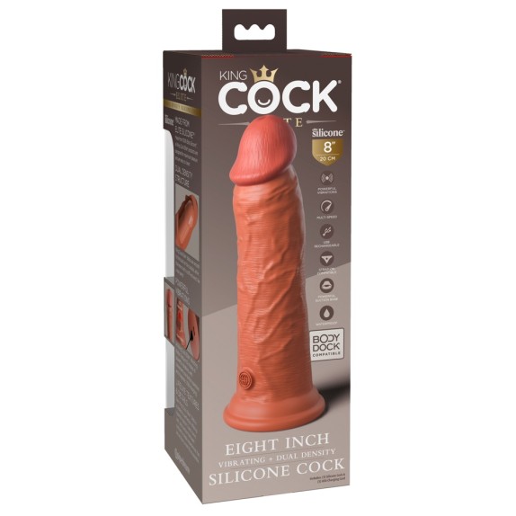 copy of FALLO REALISTICO A DOPPIA DENSITA' CON VIBRAZIONE KING COCK ELITE 20CM