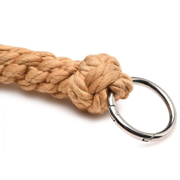 FRUSTA FLOGGER FATTA DI CORDE SOFFICI CON 6 FRANGE E NODI ALLA FINE SWASHBUCKLER