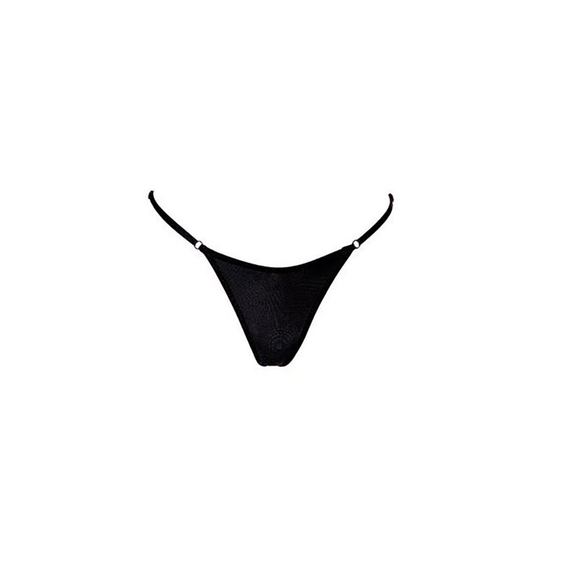 STRING SEXY PER DONNA NERO REGOLABILE CON...