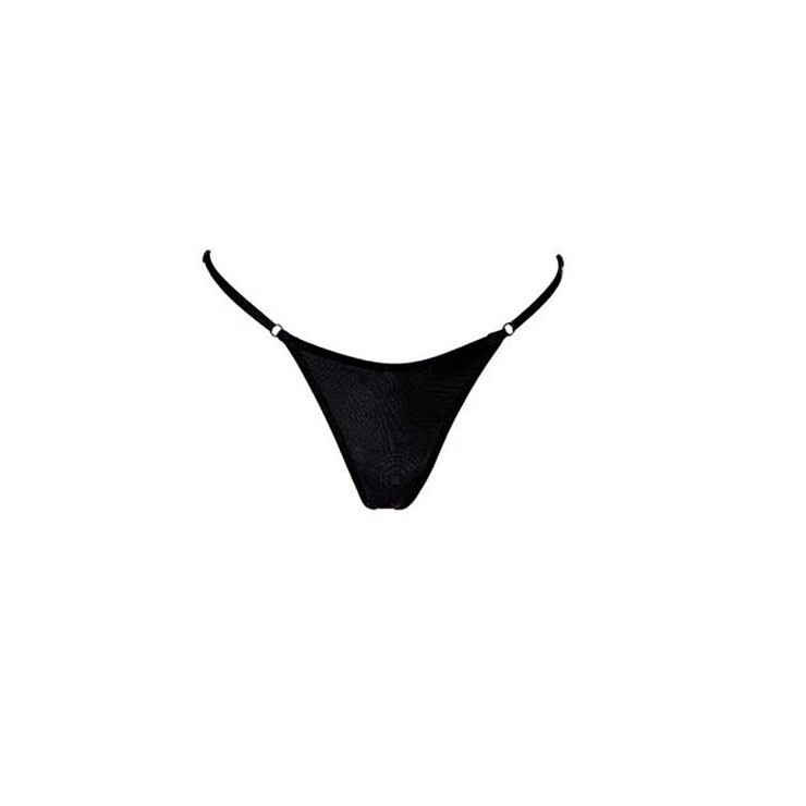 STRING PER DONNA SEXY NERO CON GIOIELLO REGOLABILE LIANNA... 2