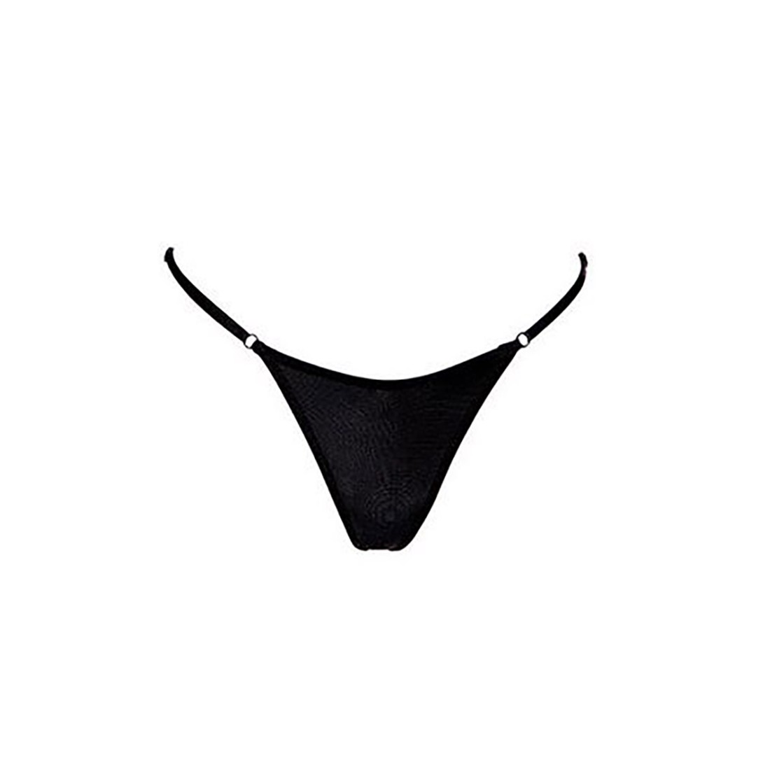 STRING NERO SEXY PER DONNA REGOLABILE CON...