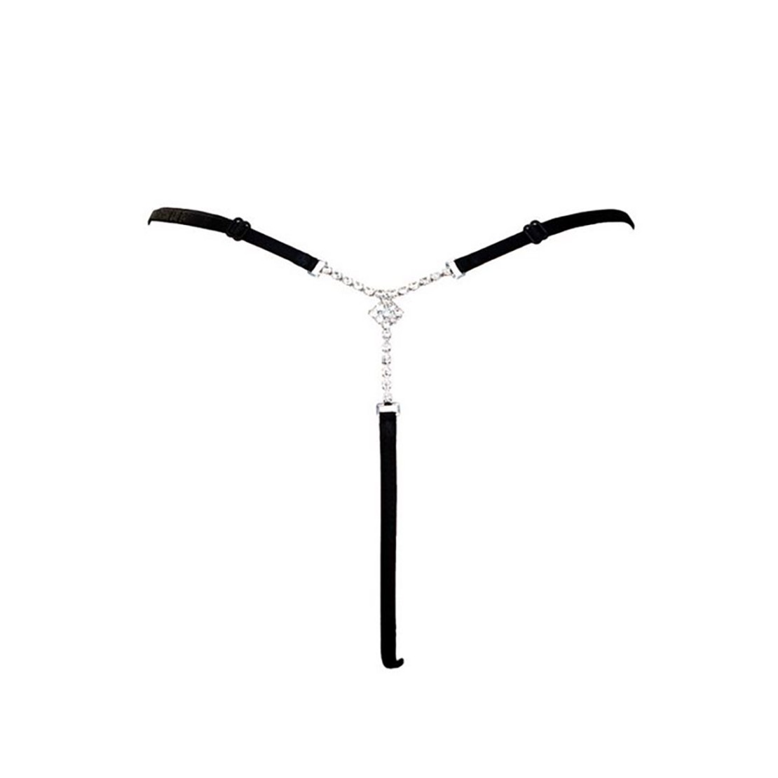 STRING NERO SEXY PER DONNA REGOLABILE CON...