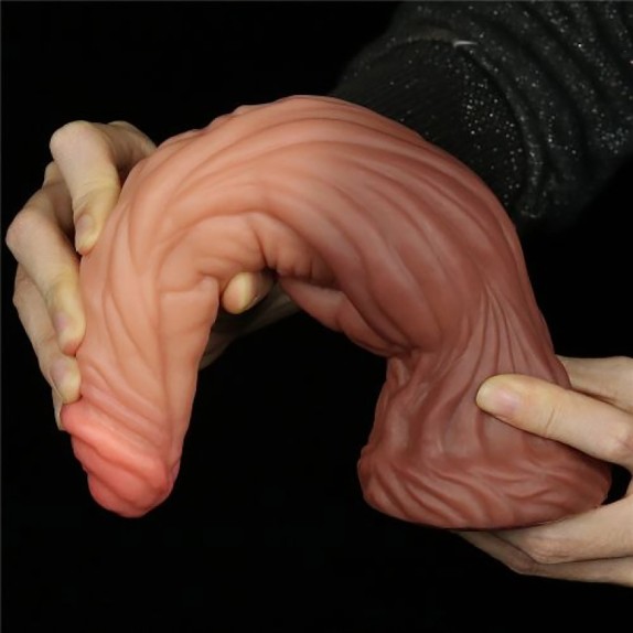 FALLO IN SILICONE A DOPPIA DENSITA' CON VENTOSA SEX TOY 9,5" NATURE COCK