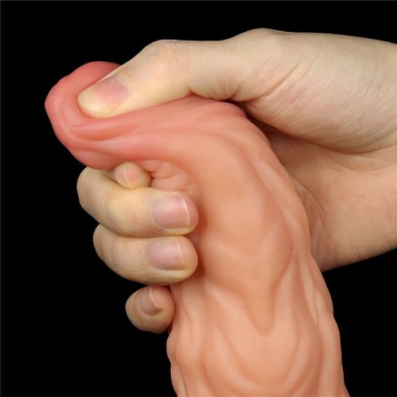 FALLO IN SILICONE A DOPPIA DENSITA' CON VENTOSA SEX TOY 9,5" NATURE COCK