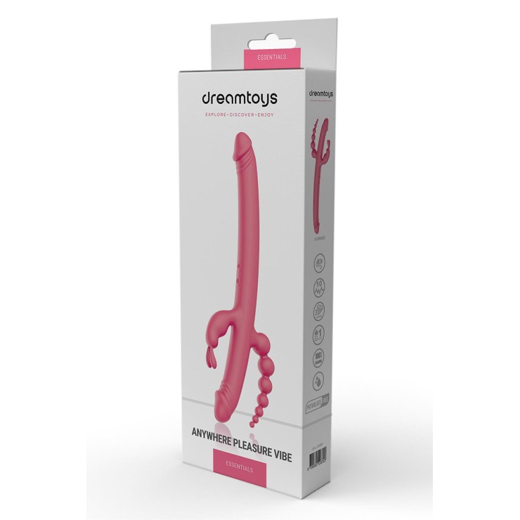 VIBRATORE SEXY 4 STIMOLAZIONI VAGINALE ANALE CLITORIDE...