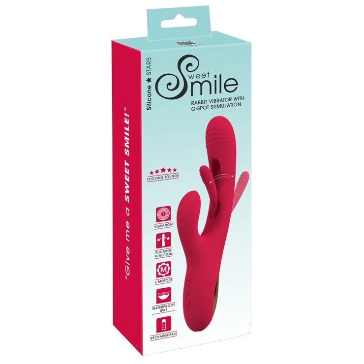 VIBRATORE RABBIT SEXY DONNA CON LINGUA INTERNA E...