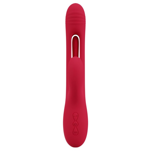 VIBRATORE RABBIT SEXY DONNA CON LINGUA INTERNA E VIBRAZIONE PER PUNTO G SWEET SMILE