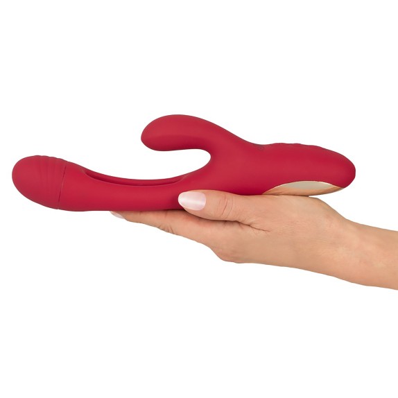 VIBRATORE RABBIT SEXY DONNA CON LINGUA INTERNA E VIBRAZIONE PER PUNTO G SWEET SMILE