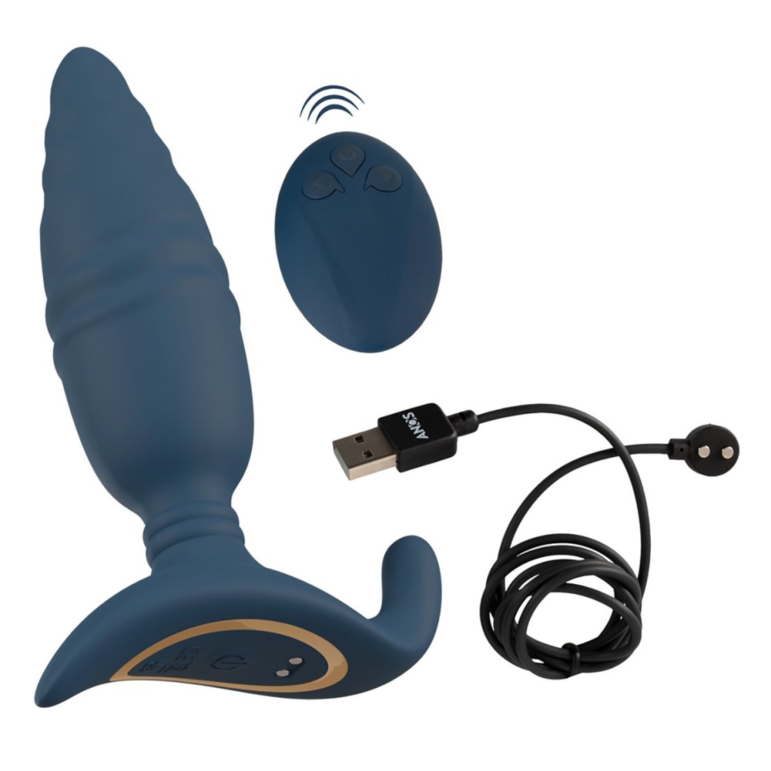 PLUG ANALE VIBRANTE CON MOVIMENTO SU E GIU' CON...