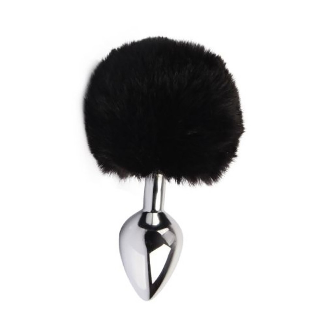 PLUG ANALE IN METALLO CON CODA DA CONIGLIO FUR...