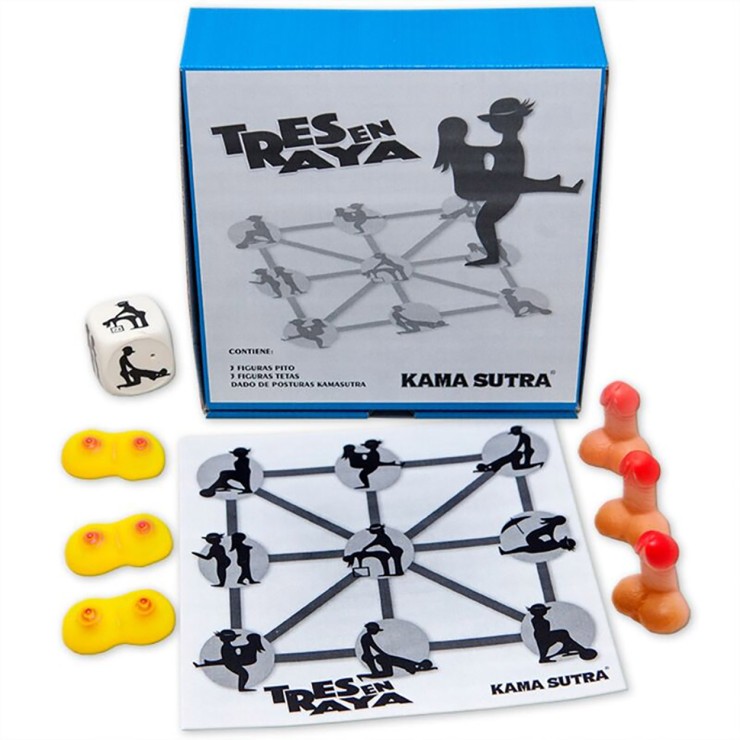 GIOCO IN SCATOLA SEXY DEL TRIS CON FIGURE DEL KAMASUTRA...