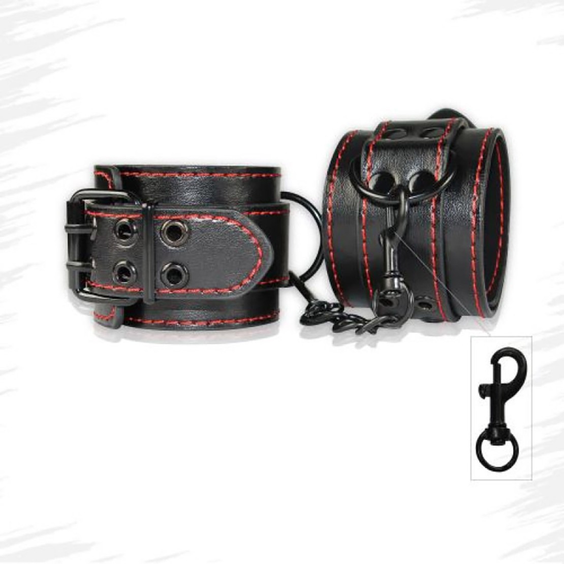 MANETTE SEXY IN ECOPELLE CON FIBBIA NERE CON...