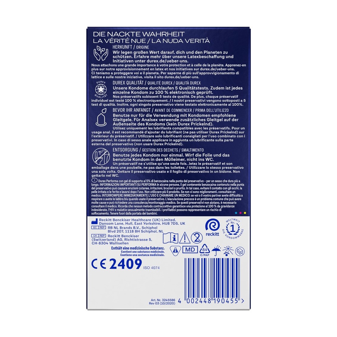 DUREX PERFORMA PROFILATTICI