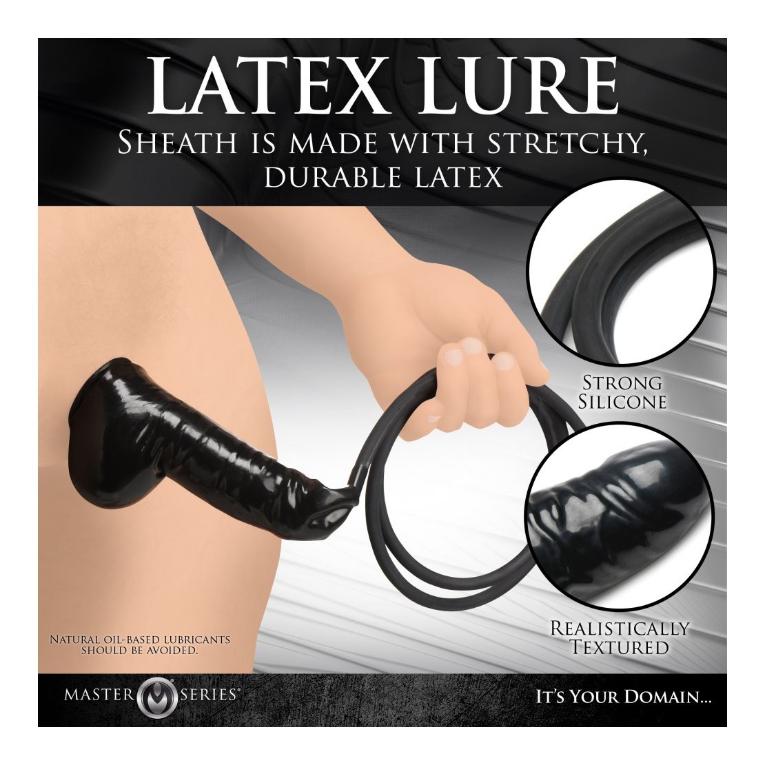 GUAINA CON CANNULA PER PISSING SEX TOY IN LATEX...