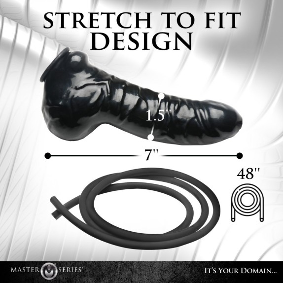 GUAINA CON CANNULA PER PISSING SEX TOY IN LATEX PER GIOCHI BDSM